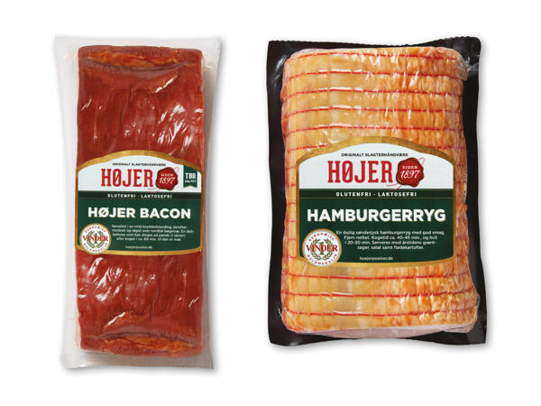 Højer røget bacon eller hamburgerryg