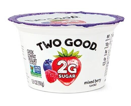 Two Good 
 Mixed Berry or Cherry Lowfat Greek Yogurt