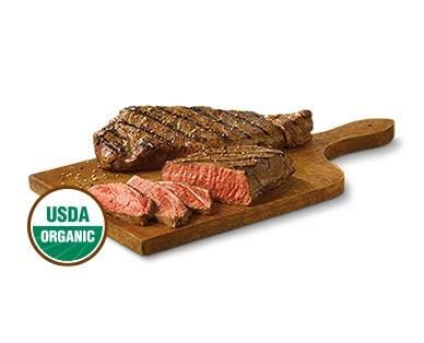 Simply Nature Fresh Organic Grass-Fed Strip Steaks