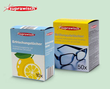 SUPRAWISCH Brillenputztücher/Erfrischungstücher
