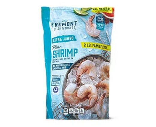 Fremont Fish Market 
 Extra Jumbo EZ Peel Raw Shrimp