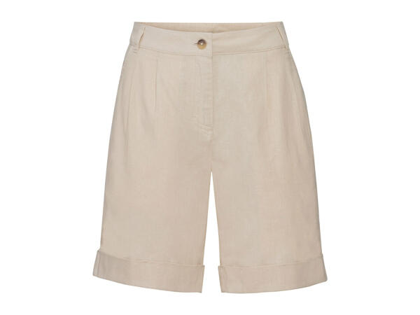 Esmara Ladies' Linen-Blend Shorts