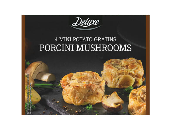 Mini Potato Gratins with Porcini Mushrooms