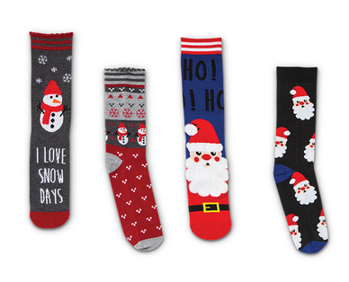 Men's or Ladies 2-Pair Holiday Socks - Aldi — USA - Specials archive