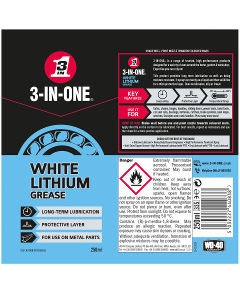 3-In-1 White Lithium Grease
