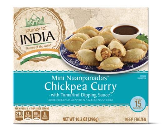 Journey To... 
 Mini Naanpanadas Butter Chicken or Chickpea Curry