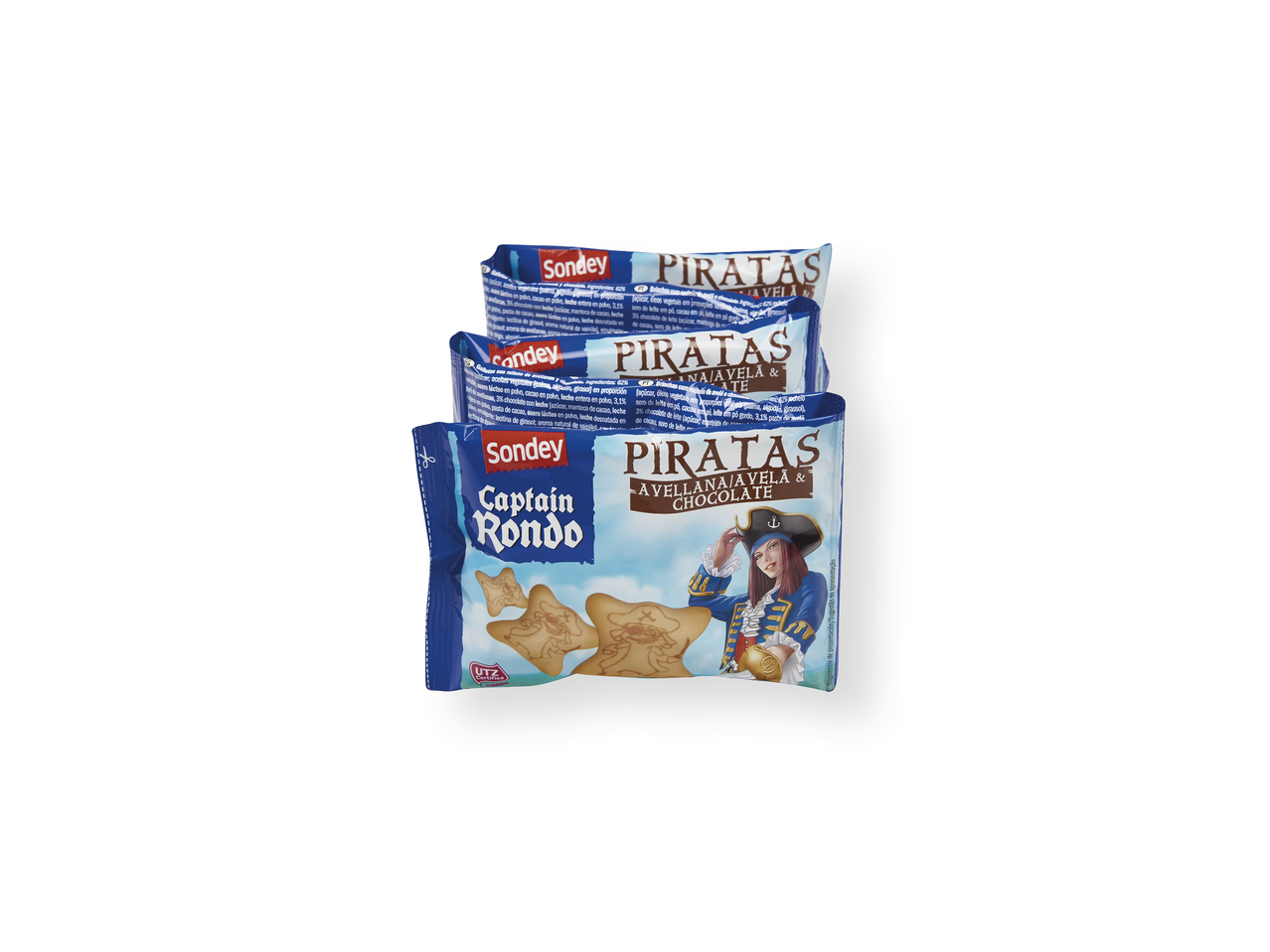 'Sondey(R)' Galletas piratas de avellana y chocolate