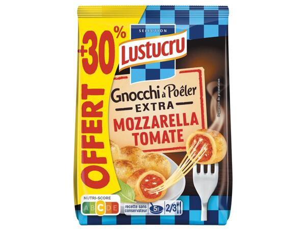 Lustucru Gnocchi à poêler Extra Mozza Tomate