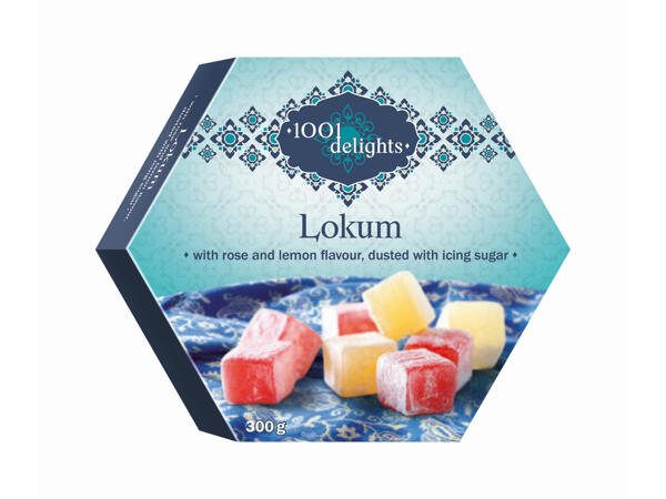 Turkish Delight with Rose and Lemon Flavour