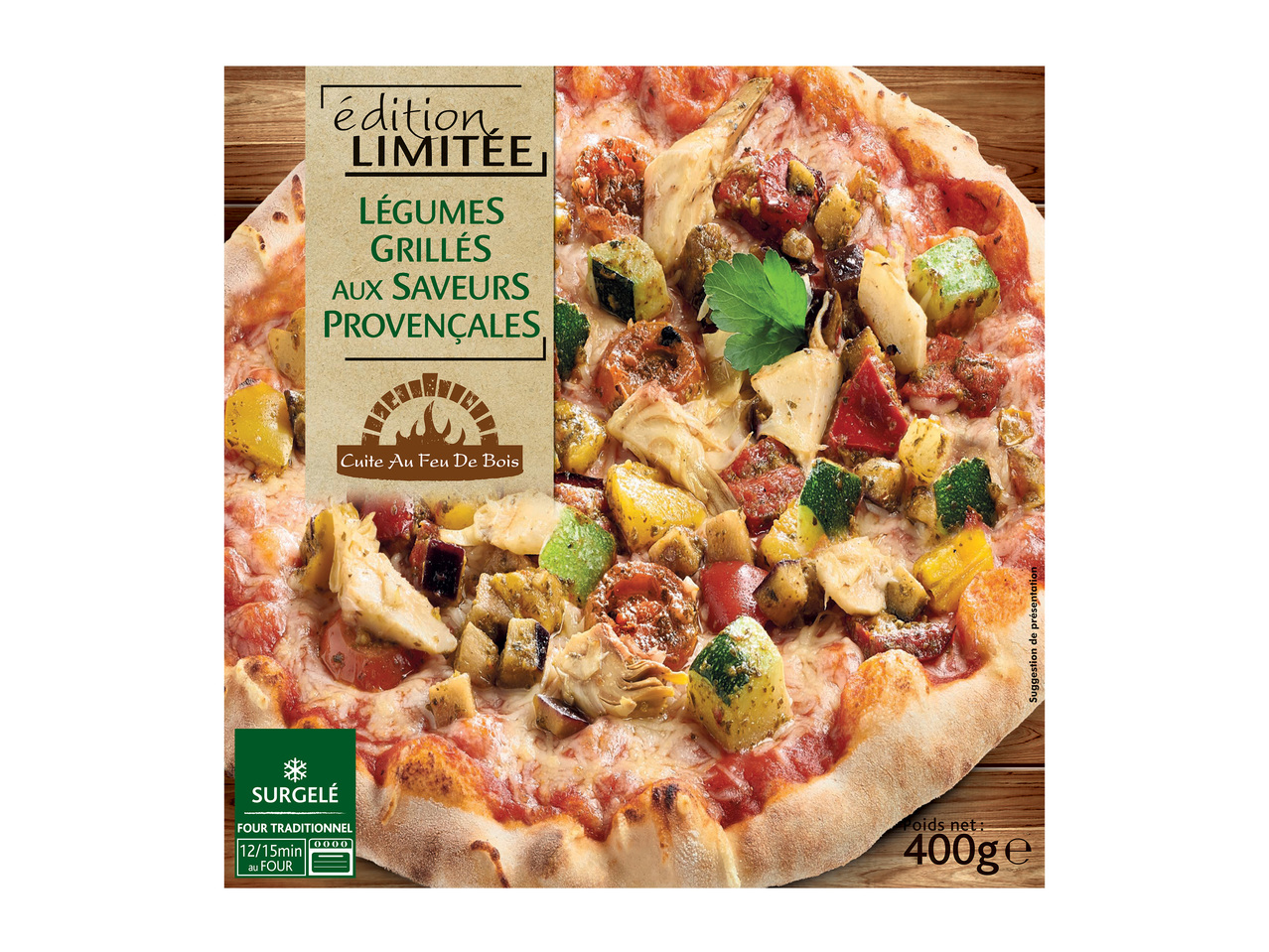 Pizza légumes Grana Padano pesto1