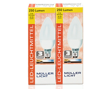 MÜLLER-LICHT LED-Leuchtmittel, nicht dimmbar, 2er-Set