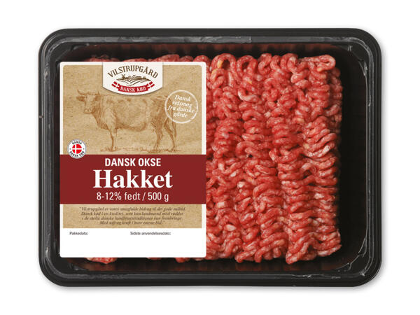 Hakket dansk oksekød