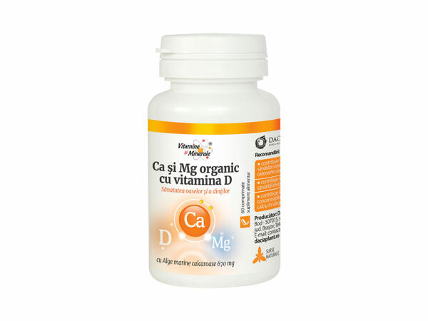 Calciu și Magneziu organic, Vitamina D