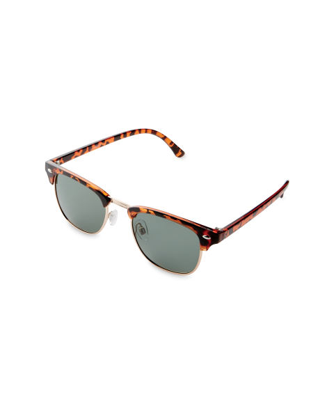Demi-Brown Browline Style Sunglasses