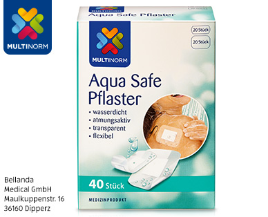 MULTINORM Aqua Safe Pflaster, 34 oder 40 Stück
