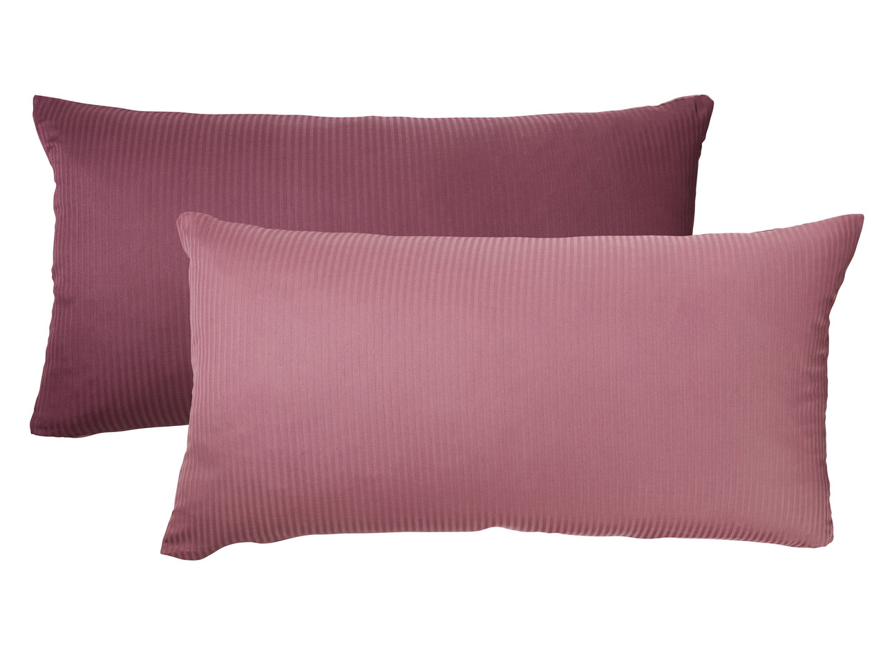 Sateen Reversible Pillowcases, 2 pieces