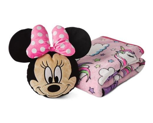 Character Pillow and Blanket Set