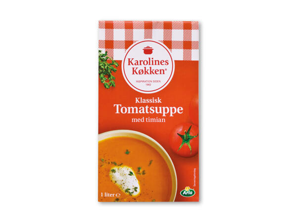Karolines Køkken tomat- eller karrysuppe