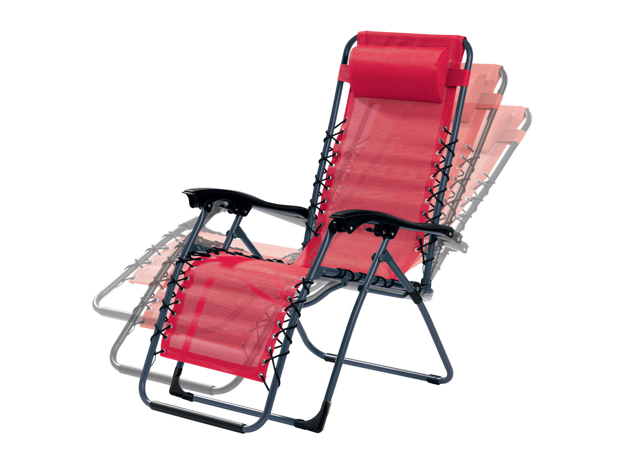 Reclining Chair, Charcoal or Red