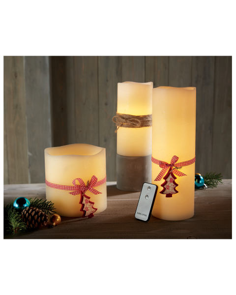 15cm LED Candle with Ribbon