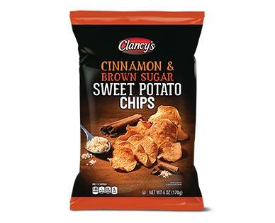 Clancy's 
 Cinnamon & Brown Sugar Sweet Potato Chips