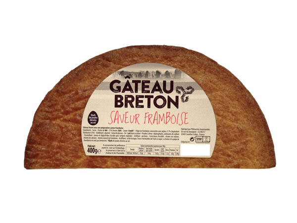 Gâteau Breton aux framboises
