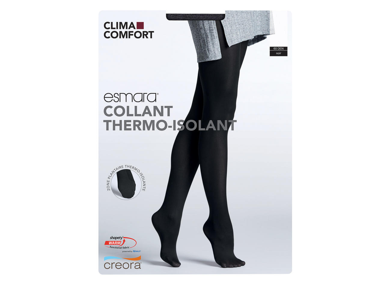Collant, mi-bas ou legging thermo-isolants
