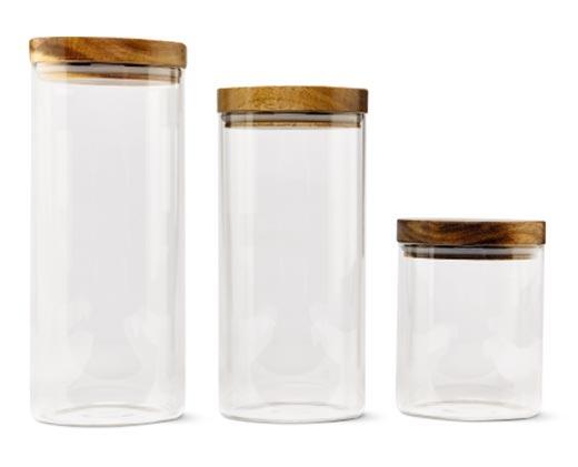 Crofton 
 Glass Canister Set Round or Square