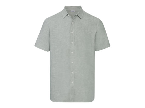 Men's Linen Short-Sleeved Shirt