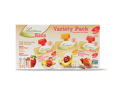 SimplyNature Fruit Squeezies Variety Pack