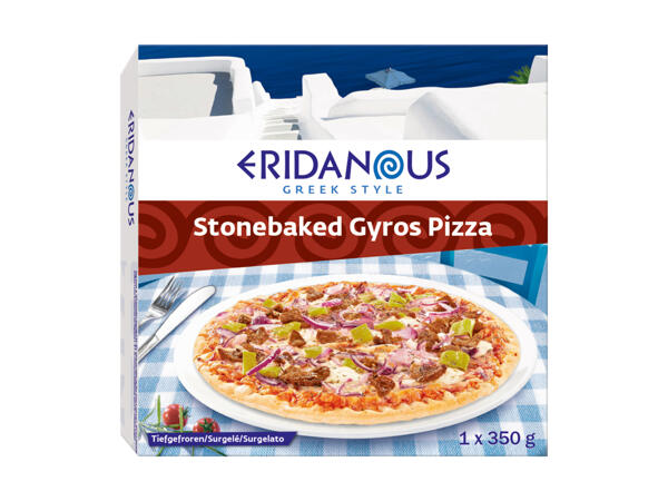 Pizza au gyros cuite au four à pierre