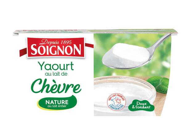 Soignon yaourts au lait de chèvre