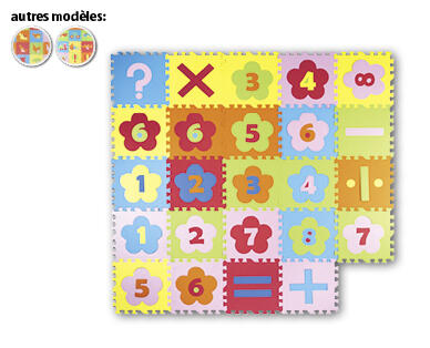 MY LIVING STYLE Tapis de jeu puzzle pour enfants, 24 pièces