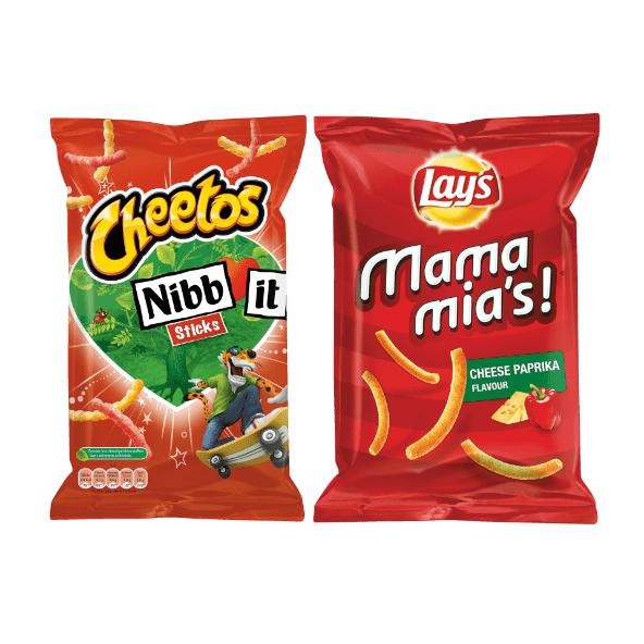 Cheetos Nibb-It sticks of Lay's Mama Mia's