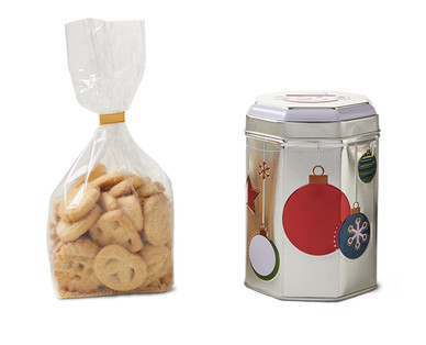 Holiday Music Tins with Cookies