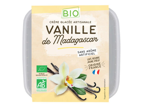 Crème glacée vanille Bio
