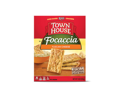 Keebler Townhouse Focaccia Rosemary Olive Oil or Tuscan Cheese
