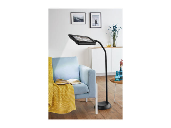 Livarno Lux LED Floor Lamp with Magnifying Glass