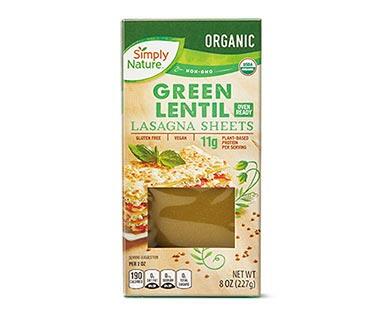 Simply Nature 
 Green or Yellow Lentil Lasagna Sheets