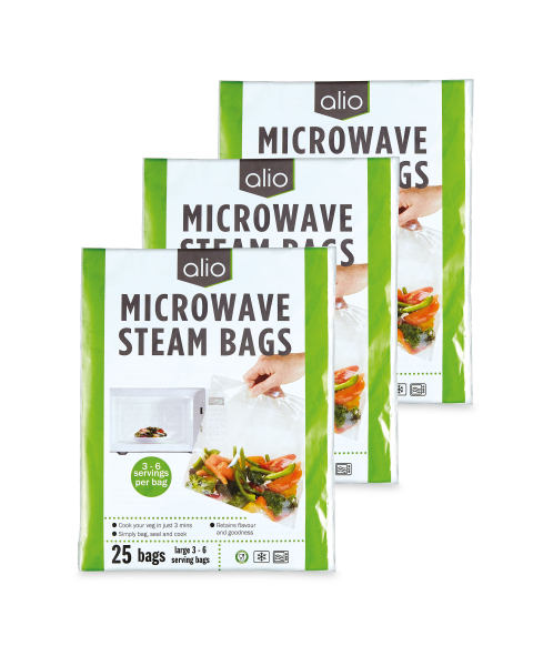 Alio Microwave Steam Bags 3 Pack