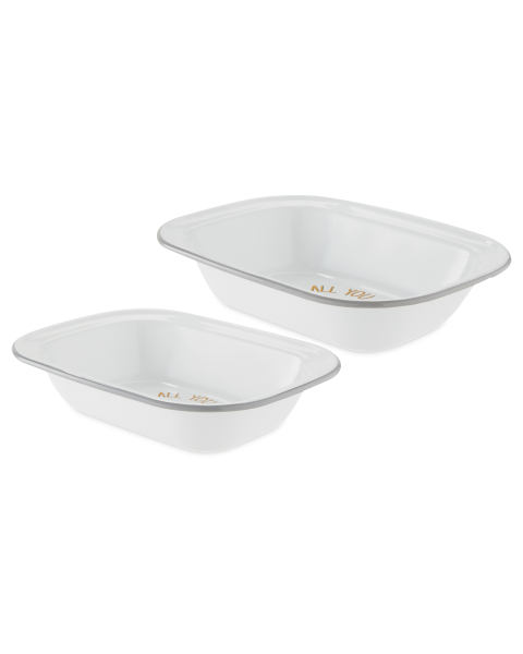 2 Pack Large Pie Design Dishes