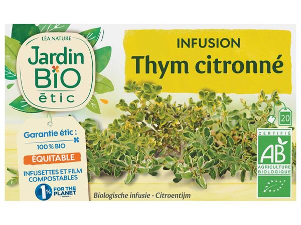 Jardin Bio infusion thym citronné