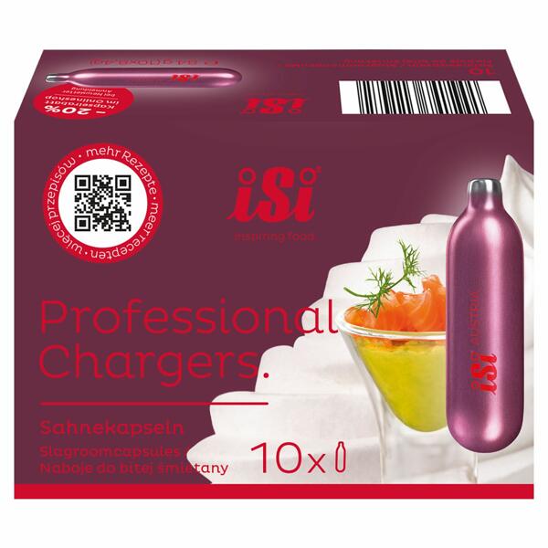 ISI(R) Professional Chargers Sahnekapseln 10er-Packung