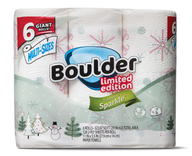 Boulder Multi-Sizes Holiday Print Paper Towels