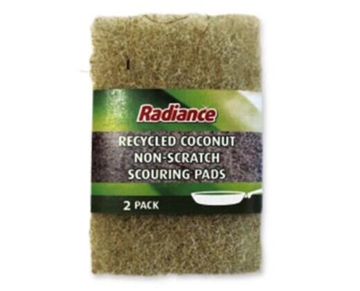 Radiance 
 Coconut Scour Pads or Walnut Scrub Sponges