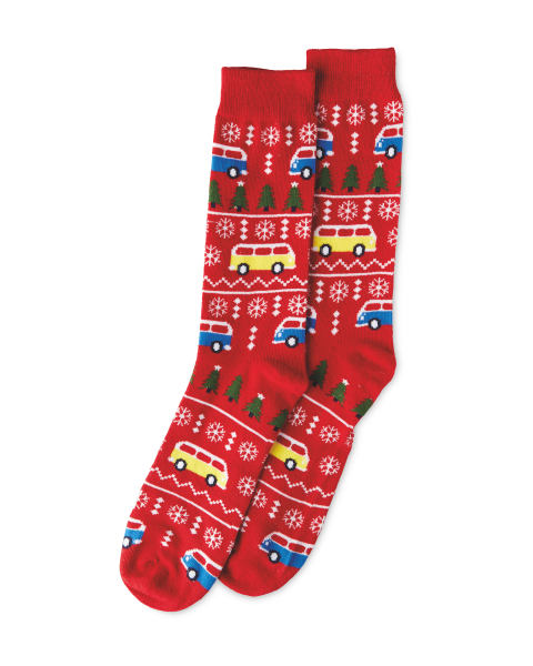 Campervan Print Gift Socks