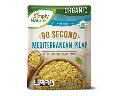 Simply Nature 
 90 Second Rice Pilaf Mediterranean or Garlic and Herb