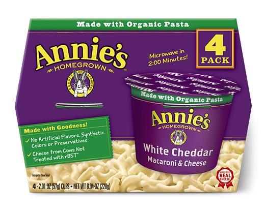 Annie's 
 Macaroni & Cheese Microwavable Cups Assorted Varieties