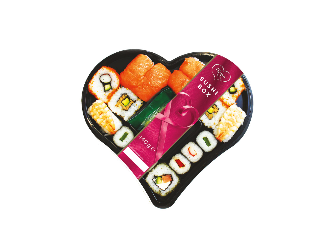FOR YOU Sushi i hjerteform