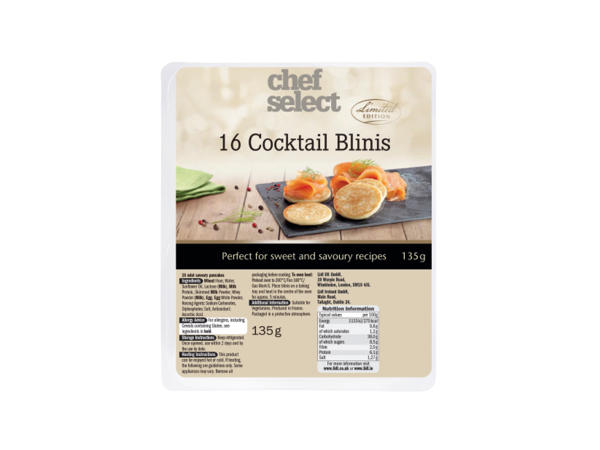 Chef Select 16 Cocktail Blinis